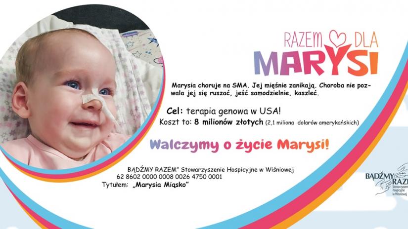 Plakat akcji Razem dla Marysi