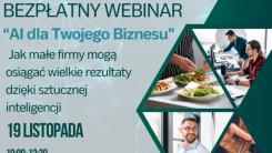 Bezpłatny webinar: "AI dla Twojego Biznesu – Jak małe firmy mogą osiągać wielkie rezultaty dzięki sztucznej inteligencji"