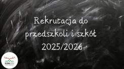 Rekrutacja do przedszkoli oraz szkół podstawowych prowadzonych przez Miasto Jelenia Góra na rok szkolny 2025/2026